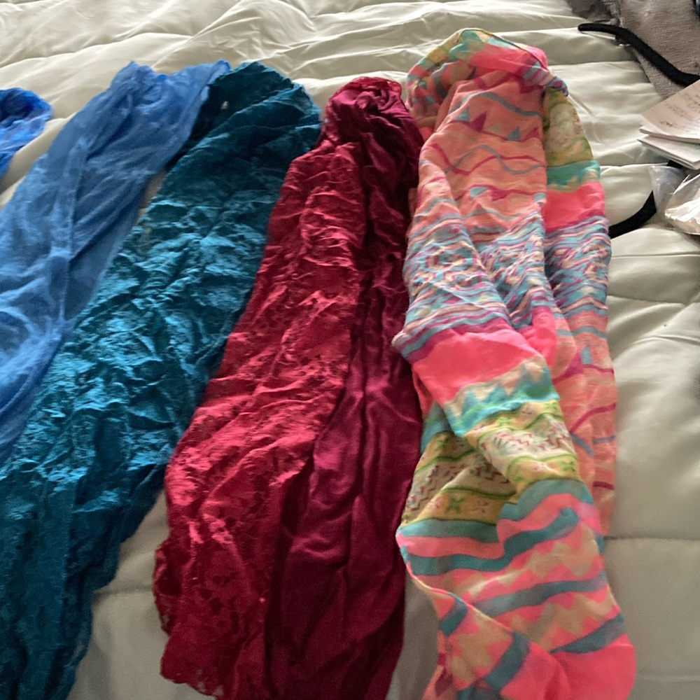 Vibrant Multicolor Women's Scarves Set